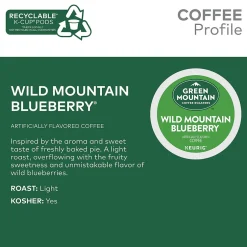 Keurig K-Cups<Green Mountain Wild Mountain Blueberry Coffee Keurig® K-Cup® Pods, Light Roast, 24/Box (6783)