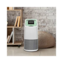 Air Purifiers<GreenTech Environmental Active HEPA+ with ODOGard Pro HEPA Console Air Purifier, 5-Speed, WiFi Enabled, White/Gray (1X5826)