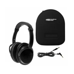 Hamilton Buhl Deluxe Active Noise Canceling Over-Ear Headphones, Black (NCHBC1)