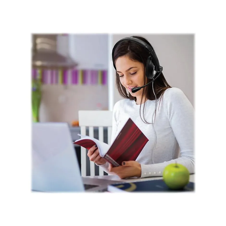 Hamilton Buhl Smart-Trek Deluxe Stereo Phone Headset, Over-the-Ear, Black (ST2BK)* Headsets