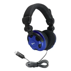 Hamilton Buhl USB-A Noise Canceling Stereo Computer Headset, Blue (TP1-USB)* Headsets