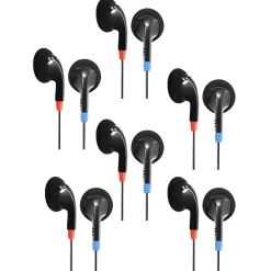 Hamilton Buhl HamiltonBuhl Ear Buds, Black, 6/Pack (HECHABUD-6)