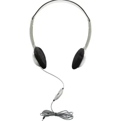 Hamilton Buhl HamiltonBuhl SchoolMate On-Ear Stereo Headphone with In-Line Volume Control, Pack of 2 (HECHA2V-2)