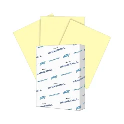Outlet 8.5" x 11" Multipurpose Paper, 65 lbs., Canary, 250 Sheets/Ream, 2 Reams/Pack (400530) Multipurpose Paper