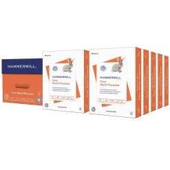 Clearance Fore 8.5" x 11" Multipurpose Paper, 20 lbs., 96 Brightness, 5000 Sheets/Carton (103267) Multipurpose Paper