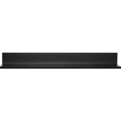 Sale No-Stud Single Aluminum Floating Shelf, 24-In., Black Powder Coat (HANL24B) Shelving