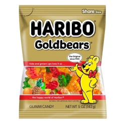Gummy & Chewy Candy<Haribo Gold-Bears Gummi Fruit, 5 oz, 12/Carton (HAR30220)