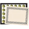 Sale Art Deco Certificate Set, 9" x 12", Black, 110/Set (H-VA437) Awards & Certificates