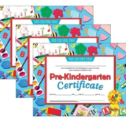 Discount Completion Certificates, 8.5" x 11", Multicolor, 3/Bundle (H-VA699-3) Awards & Certificates