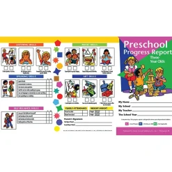 Hot Publishing Preschool Progress Report, Three Year Olds, 10 Per Pack, 6 Packs (H-PRC1-6) Grade Books
