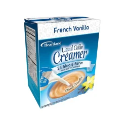 Milk & Creamer<Heartland Hobby Heartland French Vanilla Dairy-Free Liquid Coffee Creamer, 0.37 oz., 24/Box, 6 Boxes/Carton (FLB157B0)