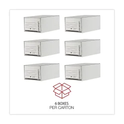 Universal Heavy-Duty Storage Box Drawer, Legal Size, White, 6/Carton (UNV85301) Discount