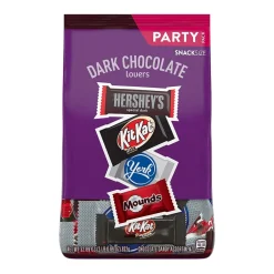 Chocolate<Hershey's Dark Chocolate Lovers Snack Size Variety Candy Bars, 32.89 oz. (HEC99995)