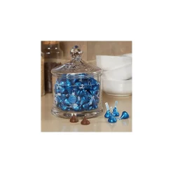 Chocolate<KISSES HERSHEY'S Dark Blue Foil Milk Chocolate Pieces, 66.7 oz., 400/Bag (HEC60194)