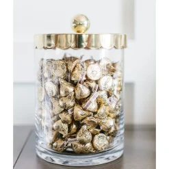 Chocolate<KISSES HERSHEY'S Gold Foil Milk Chocolate with Almonds Pieces, 66.7 oz., 400/Bag (HEC62083)