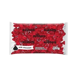 Chocolate<KISSES HERSHEY'S Red Foil Milk Chocolate Pieces, 66.67 oz. (HEC60286)