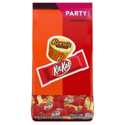 Chocolate<Hershey's Reese's & Kit Kat Miniatures Assorted Milk Chocolate Candy Bars, 35 oz. (KKRMINI8)