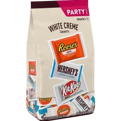 Chocolate<Hershey's Whie Crème Lovers Snack Size Reese's, & KiKat White Chocolate Candy Bar, 31.6 oz. (246-00353)
