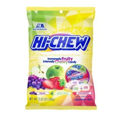 Gummy & Chewy Candy<Hi-Chew Original Fruit Chews, 3.53 oz, 6/Carton (MOR00433)