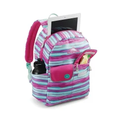 High Sierra Chiqui Backpack, Watercolor Stripes, Pink/Blue (130364-9660)