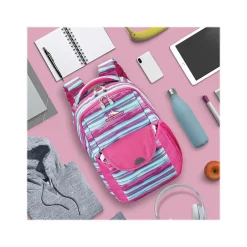 High Sierra Ollie Backpack, Watercolor Stripes, Pink/Blue (138583-9660)