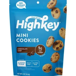 Cookies<HighKey Gluten Free Chocolate Chip Cookies, 2 oz., 6 Packs/Box, 6/Pack ( 600-00270)