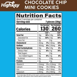 Cookies<HighKey Gluten Free Chocolate Chip Cookies, 2 oz., 6 Packs/Box, 6/Pack ( 600-00270)