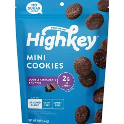 Cookies<HighKey Gluten Free Double Chocolate Brownie Cookies, 2 oz., 6 Packs/Box, 6/Pack (600-00273 )