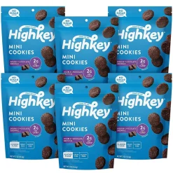 Cookies<HighKey Gluten Free Double Chocolate Brownie Cookies, 2 oz., 6 Packs/Box, 6/Pack (600-00273 )