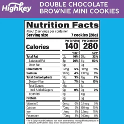 Cookies<HighKey Gluten Free Double Chocolate Brownie Cookies, 2 oz., 6 Packs/Box, 6/Pack (600-00273 )