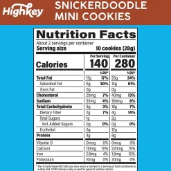 Cookies<HighKey Gluten Free Snickerdoodle Cookies, 2 oz., 6 Packs/Box, 6/Pack (600-00271)