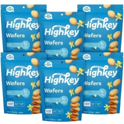 Cookies<HighKey Gluten Free Vanilla Wafer Cookies, 2 oz., 6 Packs/Box, 6/Pack (600-00272)