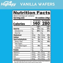 Cookies<HighKey Gluten Free Vanilla Wafer Cookies, 2 oz., 6 Packs/Box, 6/Pack (600-00272)