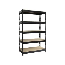 Best Hirsh 3800 lb. Rivet Series 5-Shelf Metal Unit, 48"W, Black (19454) Shelving