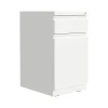 Sale 2-Drawer Mobile Vertical File Cabinet, Letter Size, Lockable, 27.75"H x 15"W x 19.88"D, White (25033) File Cabinets