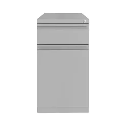 Best 2-Drawer Mobile Vertical File Cabinet, Letter Size, Lockable, 27.75"H x 15"W x 19.88"D, Arctic Silver (25034) File Cabinets