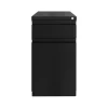2-Drawer Mobile Vertical File Cabinet, Letter Size, Lockable, 27.75"H x 15"W x 19.88"D, Black (25032) File Cabinets