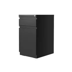 2-Drawer Mobile Vertical File Cabinet, Letter Size, Lockable, 27.75