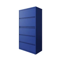 Sale HL10000 Series 5-Drawer Lateral File Cabinet, Locking, Letter/Legal, Classic Blue, 36