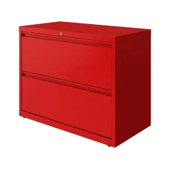 Best HL10000 Series 2-Drawer Lateral File Cabinet, Locking, Letter/Legal, Lava Red, 36
