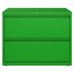 Best HL10000 Series 2-Drawer Lateral File Cabinet, Locking, Letter/Legal, Screaming Green, 36" (24250) File Cabinets