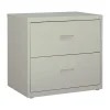 Sale HL1000 Series 2-Drawer Lateral File Cabinet, Letter/Legal Size, Lockable, 28"H x 30"W x 18.63"D, Light Gray (19439) File Cabinets