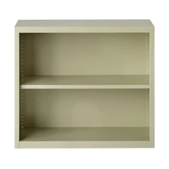 Outlet HL8000 Series 30"H 2-Shelf Bookcase with Adjustable Shelf, Putty Steel (21986) Bookcases