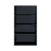 Clearance HL8000 Series 60"H 4-Shelf Bookcase with Adjustable Shelves, Black Steel (21993) Bookcases
