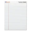 HiTouch Notepad, 8.5" x 11.75", Wide Ruled, White, 50 Sheets/Pad, 12 Pads (SPZMYOPW2011) Clearance