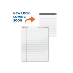 HiTouch Notepad, 8.5" x 11.75", Wide Ruled, White, 50 Sheets/Pad, 12 Pads (SPZMYOPW2011) Clearance