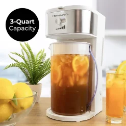 Coffee Makers<HomeCraft 12-Cups Automatic Drip Coffee Maker, White (HCIT3WS6A)