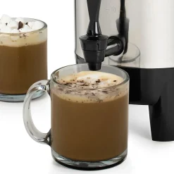 Coffee Makers<HomeCraft HCCU30SS 30-Cups Coffee Urn, Silver/Black