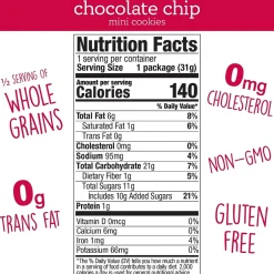 Cookies<HomeFree Gluten Free Mini Chocolate Chip Cookies, 1.1 oz., 10/Pack (307-00360)