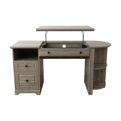 Sale Lake Shore 6"-30"H Adjustable Standing Desk, Washed Gray (SH-OF-2602) Standing Desks